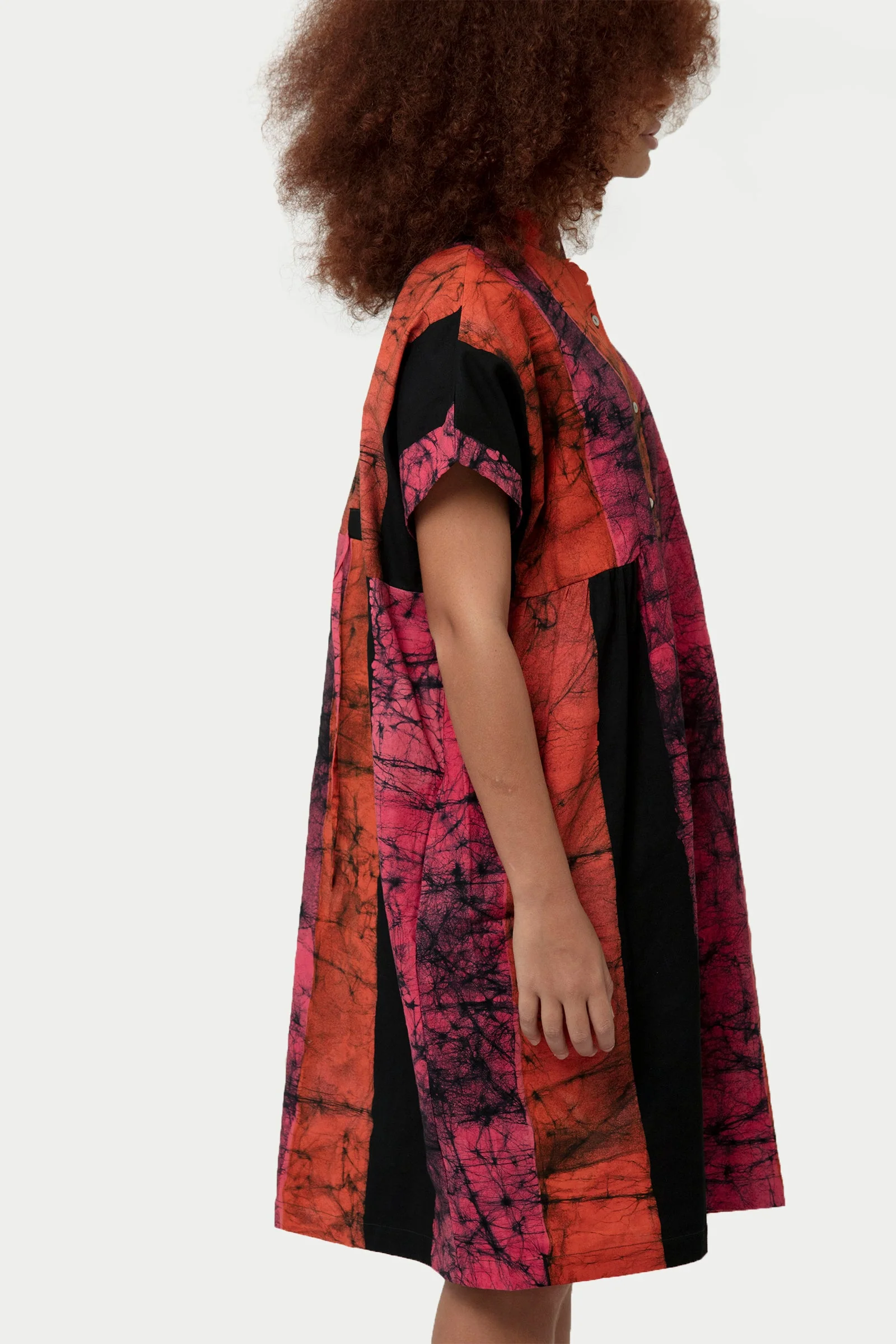 Bata Dress in Carmine - Image 12