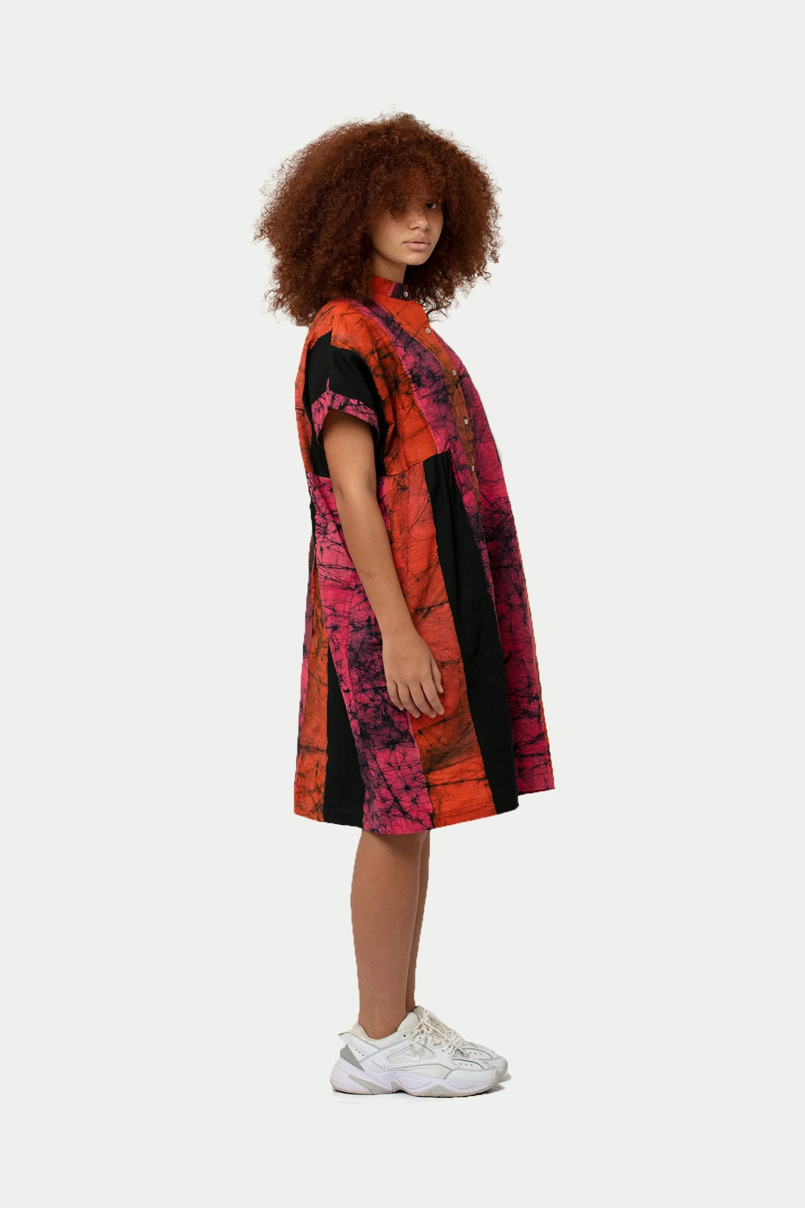 Bata Dress in Carmine - Image 13
