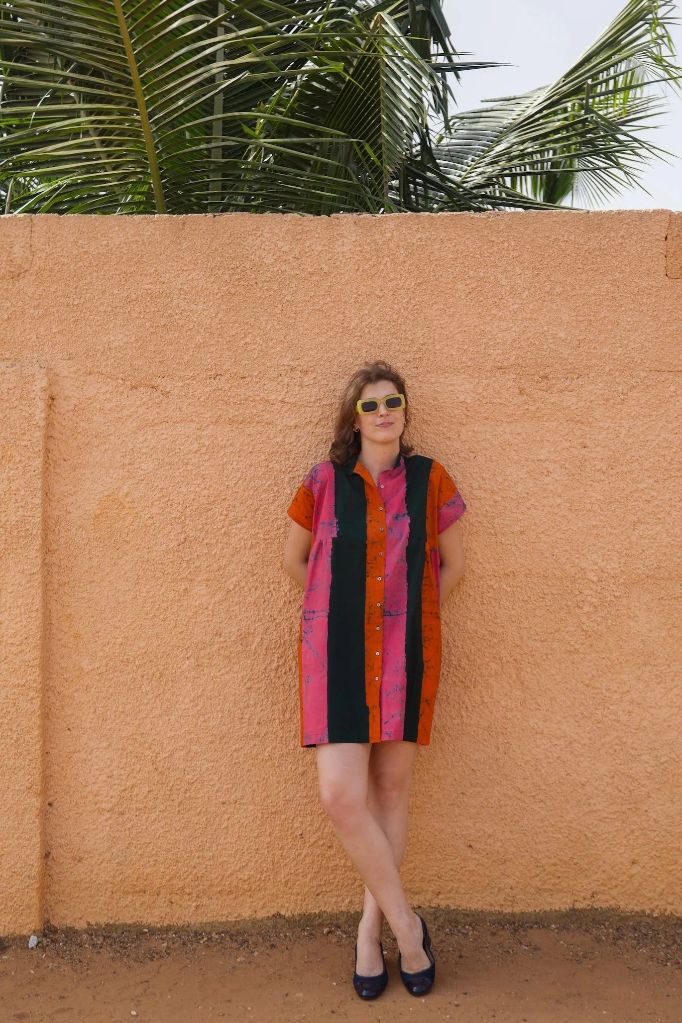 Bata Dress in Carmine - Image 9